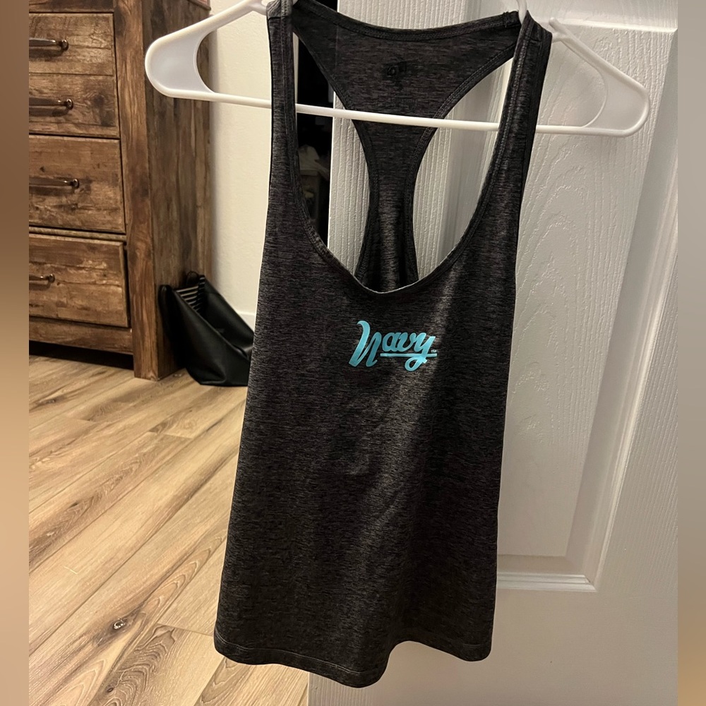 Soffe Dark Gray Navy Workout tank top